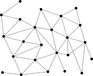 V distribuované síti se členové volně propojují mezi sebou bez centrálního serveru